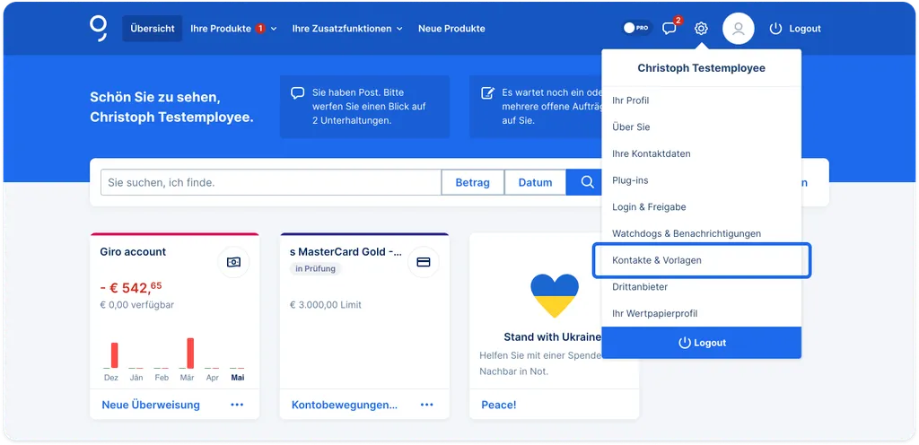 Kontakte & Vorlagen
