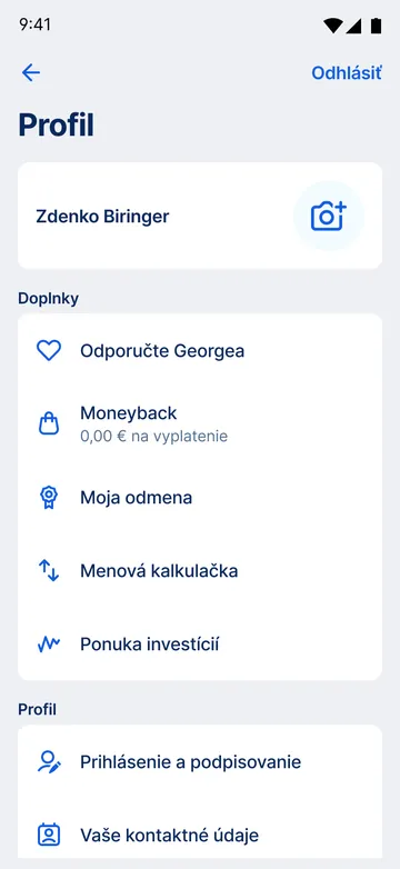 profil - čo sa tu nachádza