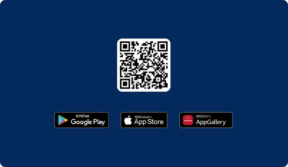 QR kód ke stažení mobliní aplikace George Business