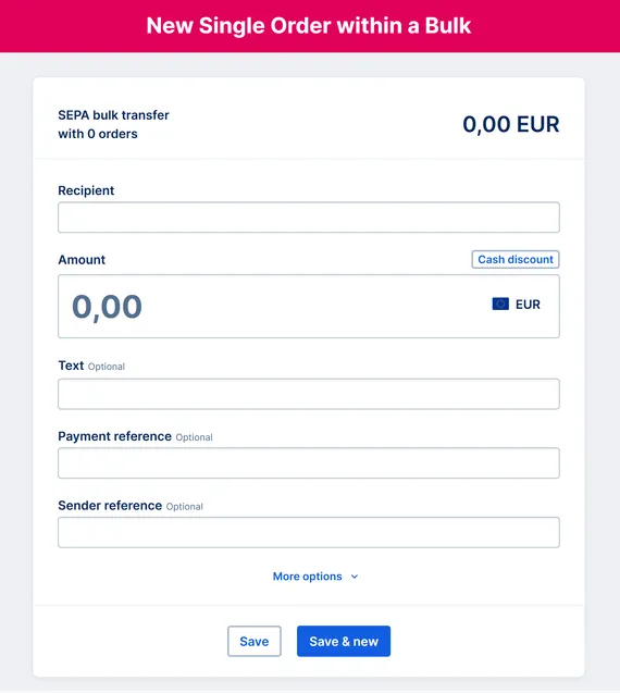 Single Order within a bulk
