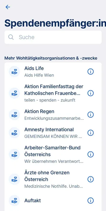 Spendenempfänger:in