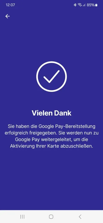 Erfolgsmeldung