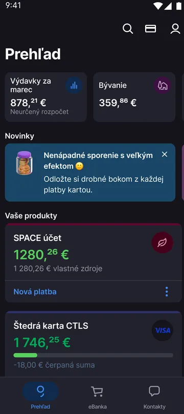 tmavý mód app