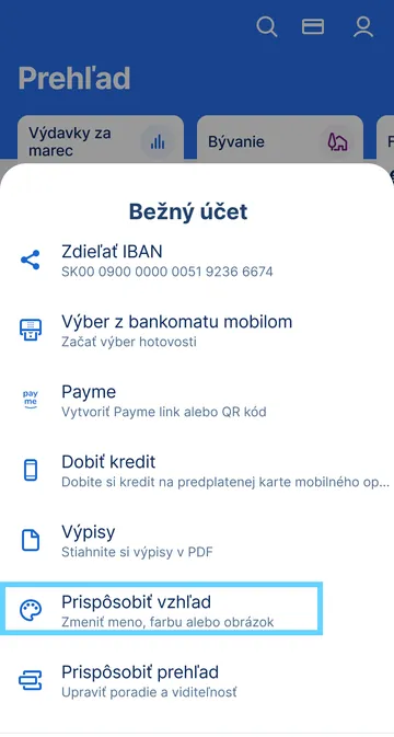 prispôsobiť vzhľad