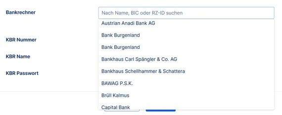 BankAuswaehlen