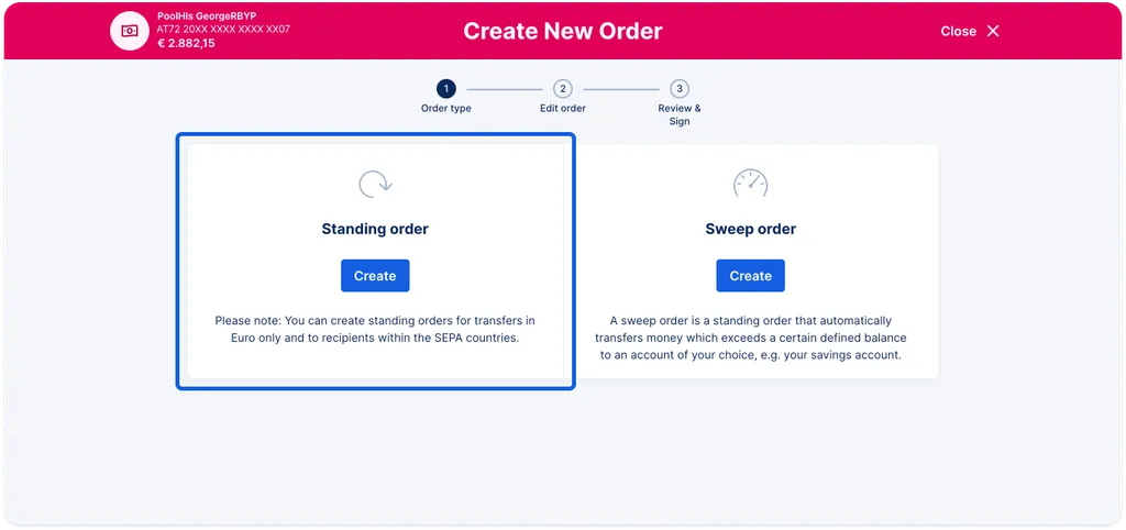 Create New Order