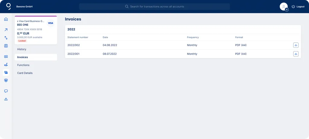 Card Statements Overview