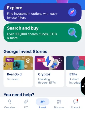George Invest  tab - Explore