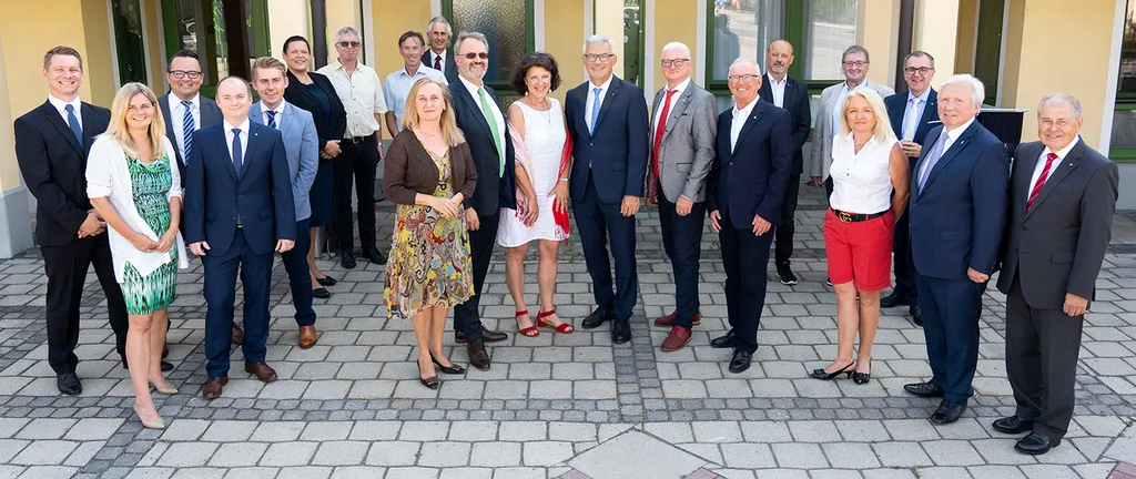 Sparkassenrat, Staatskommissärin und Vorstand der Sparkasse Neunkirchen.
