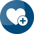Blaues Icon Hantel