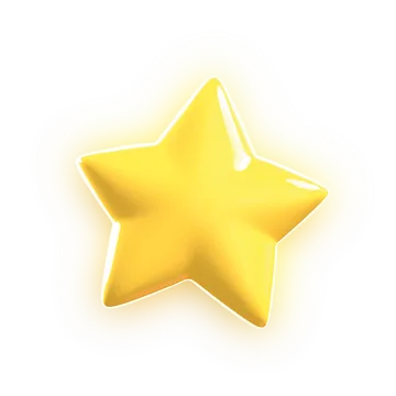 gelb leuchtender Stern