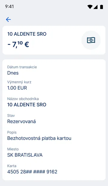 informácia o rezervácii