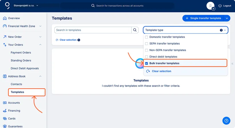 Informace o okamžité platbě v historii transakcí