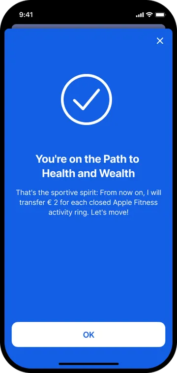 Move & Save Setup Success screen