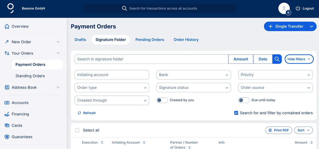 Order Filtering