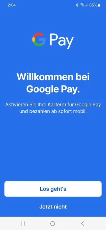 Willkommen bei Google Pay