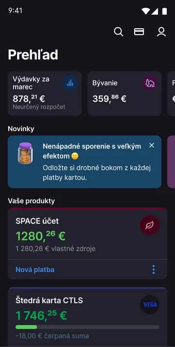 tmavý mód app