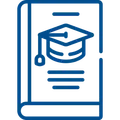 Blaues Icon Laptop