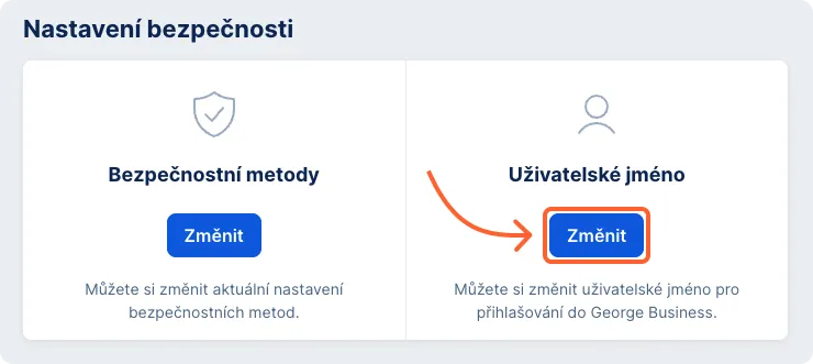 Změna uživatelského jména