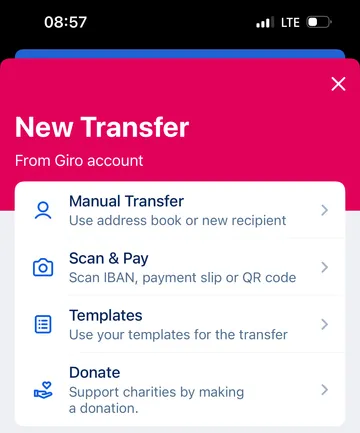 Transfer types