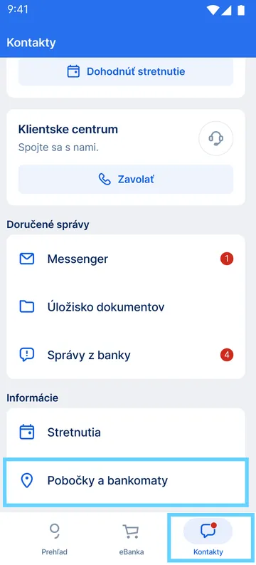 kontakty app