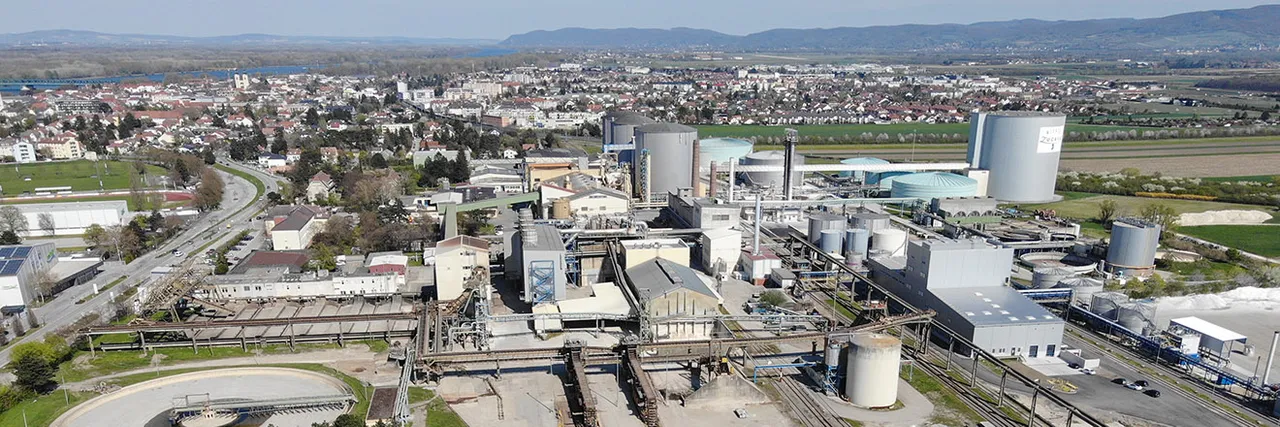 Agrana-Werk in Tulln - Luftaufnahme
