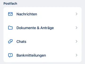 Kontaktbereich - App