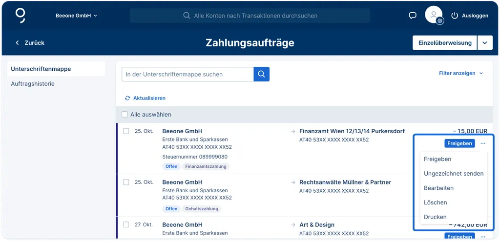 Auswahlfunktionen