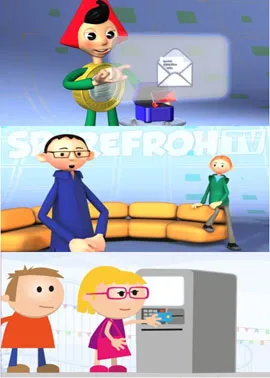 Bildausschnitte aus Sparefroh TV