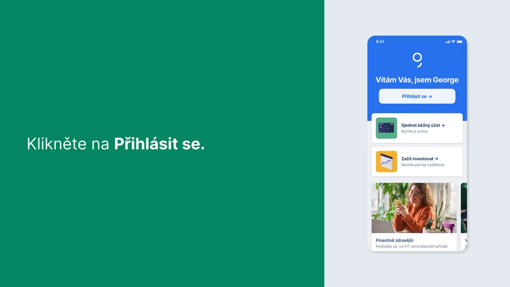 Klikněte na Přihlásit se.