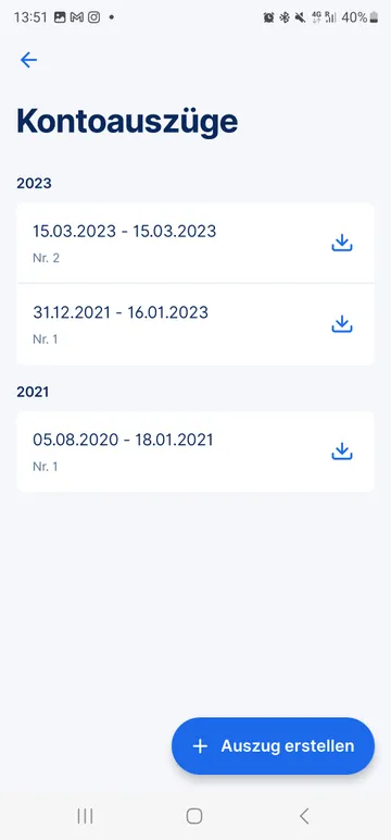 Kontoauszüge mit der George App abrufen