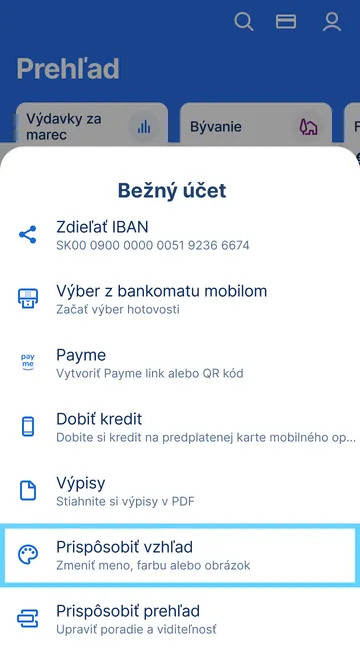 prispôsobiť vzhťad