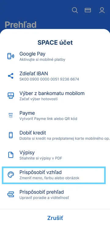 prispôsobenie vzhľadu app