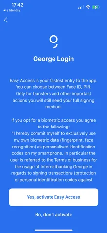 George Login Activate Easy Access