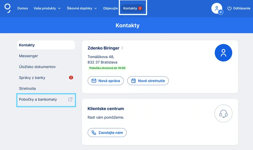 kontaky web