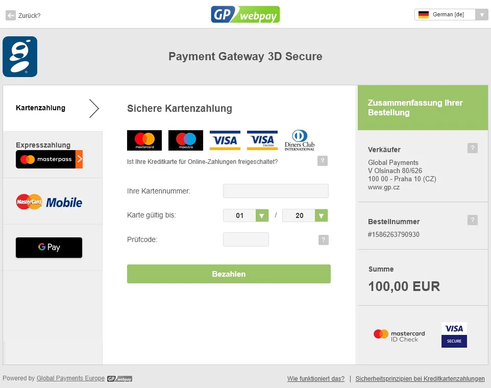 Online Bezahllösung