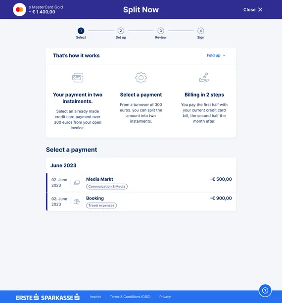 Choose a payment