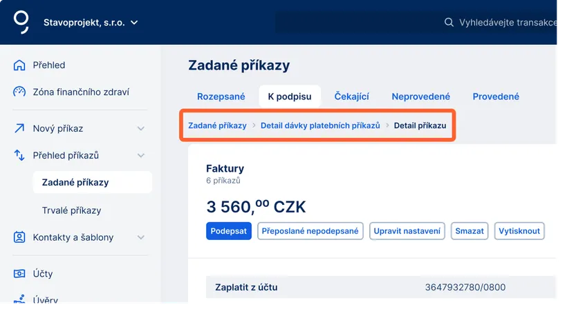 Drobečková navigace