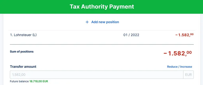 Tex authority payments