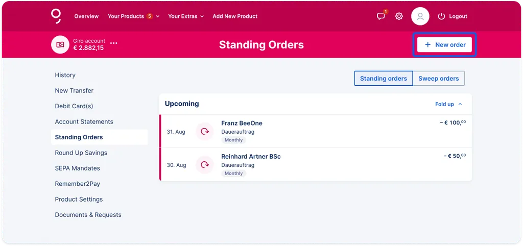 Standing Orders