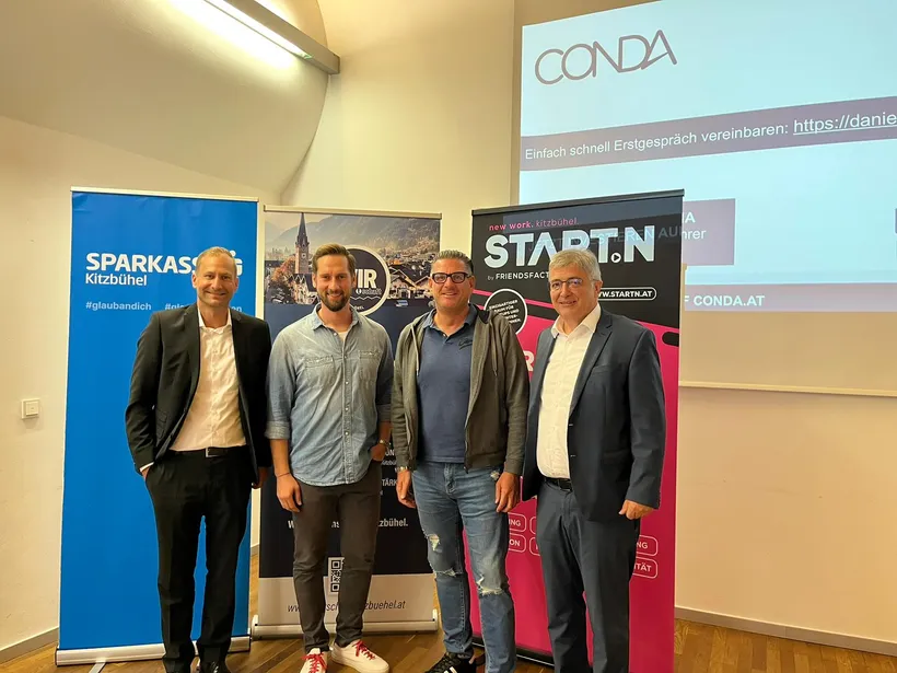 v.l.n.r. Thomas Hechenberger, Daniel Horak, Gregor Gebhart und Franz Stöckl