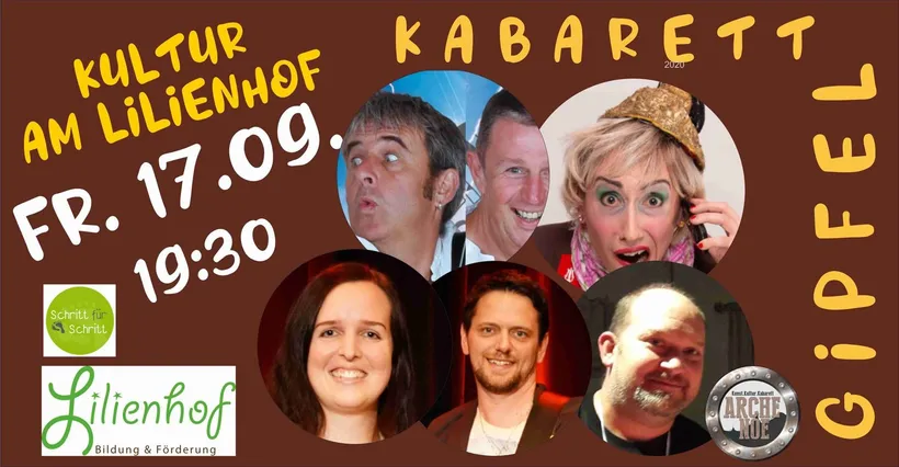 Poster Kultur am Lilienhof Kabarett Gipfel