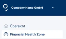 Menüeintrag Finanzial Health Zone