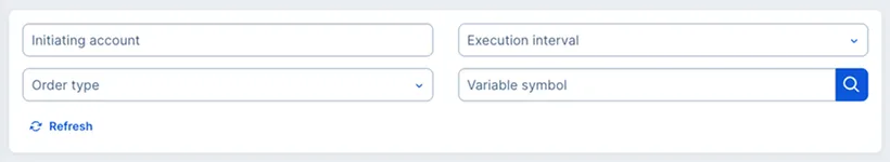 Filtering standing orders