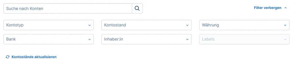 Die Kontensuche