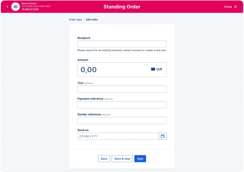 Standing Orders