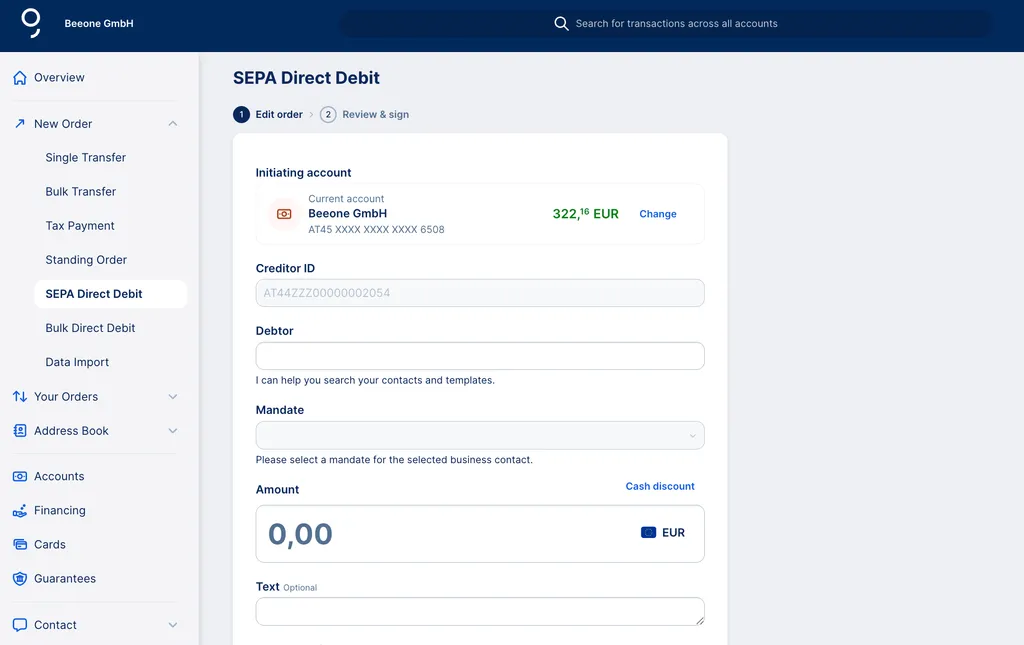SEPA Direct Debit