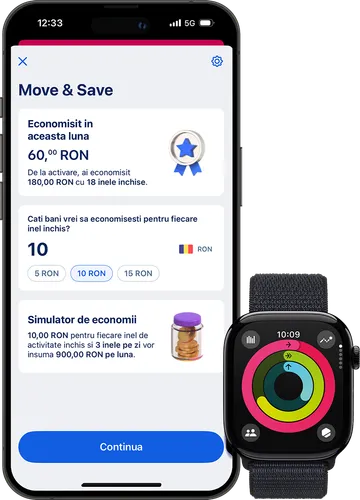 Move & Save | economisire automata | George BCR | Apple Watch