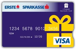 Visa Karte Abbildung mit Geschenk