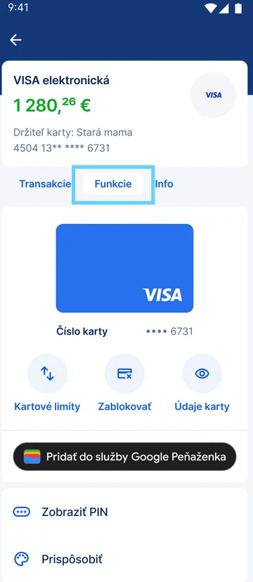 Funkcie debetnej karty